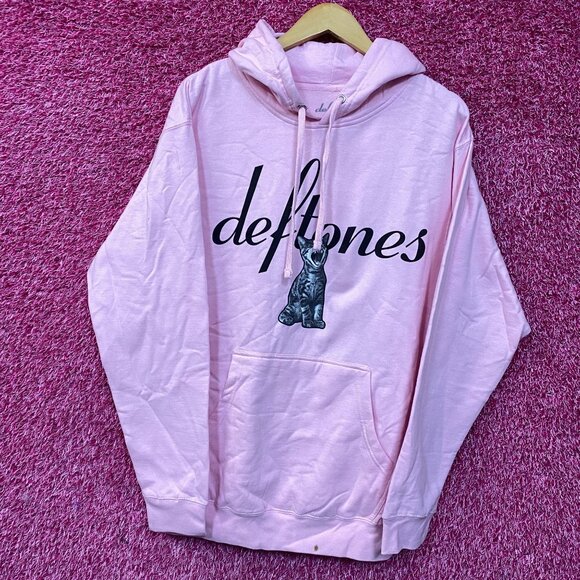 Deftones (Like) Linus Pastel Pink Hoodie size Medium - Picture 3 of 4